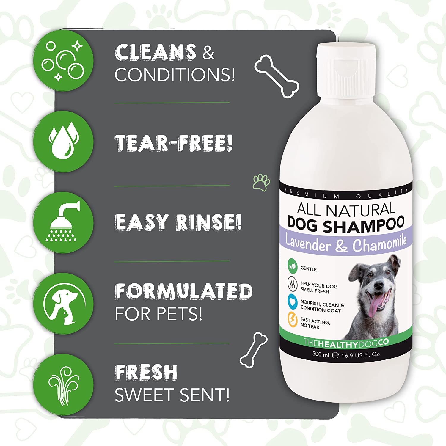 The Healthy Dog Co All - Natural Dog Shampoo & Conditioner - Lavender and Chamomile