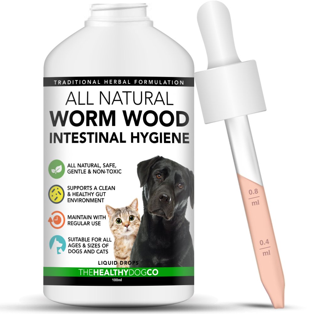 All-Natural Worming Treatment Wood Worm Intestinal Hygiene For Dogs & Cats - The Healthy Dog Co