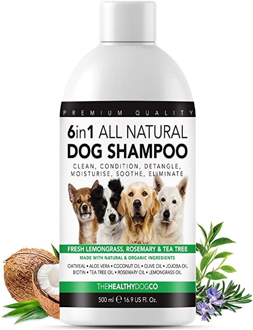 The Healthy Dog Co - 6 in 1 Dog Shampoo and Conditioner - Sensitive Dog Shampoo - 500ml