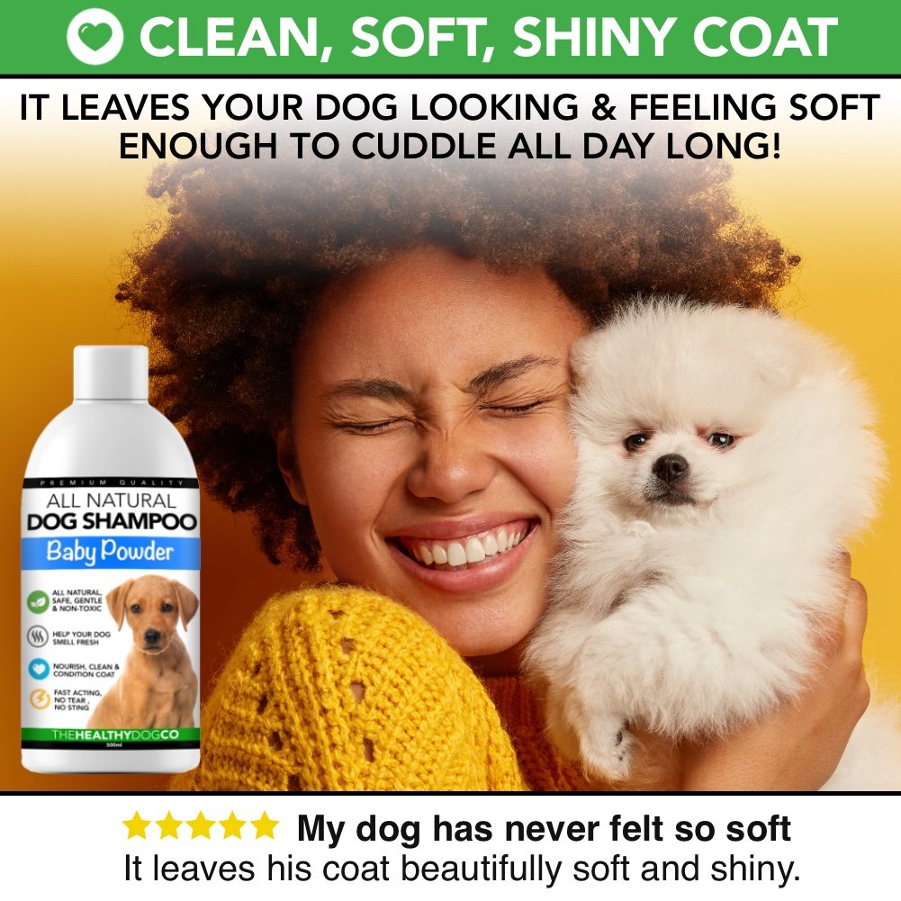 Shampoo per cani tutto naturale - profumo di cipria