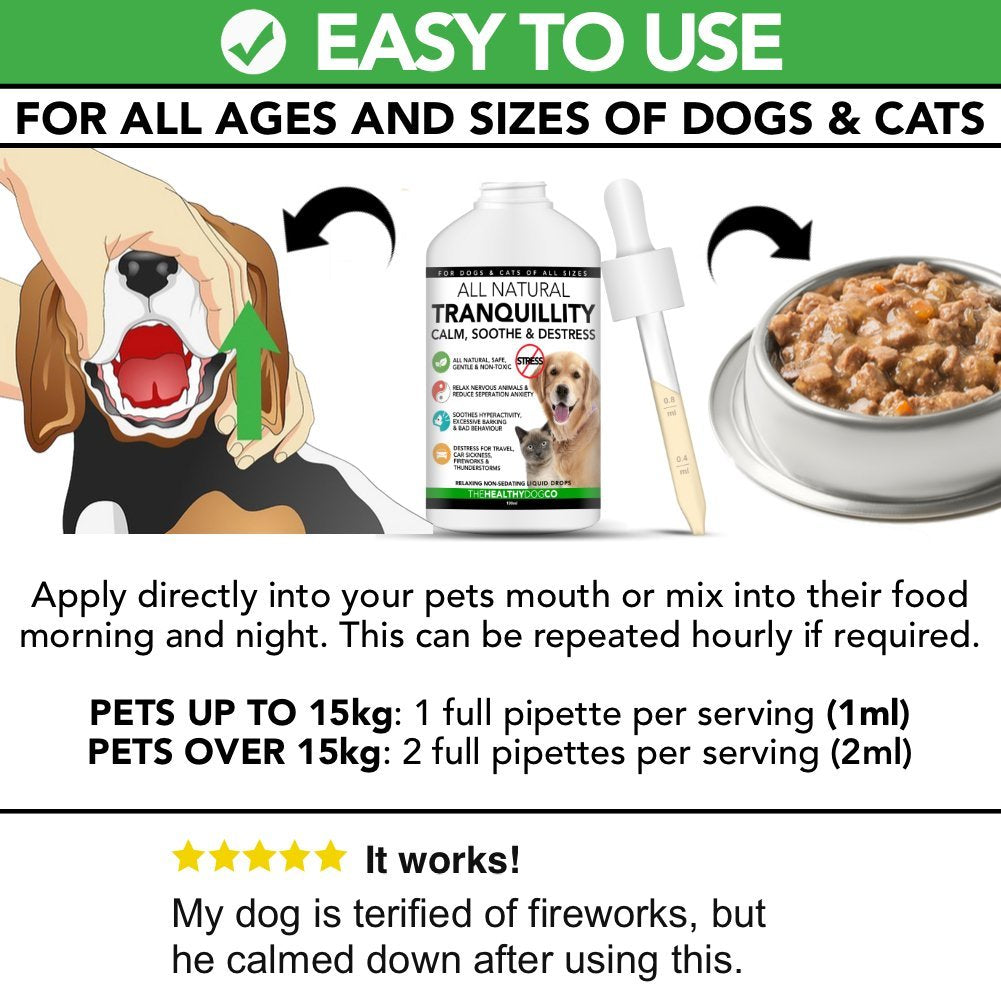 Gouttes calmantes pour chien Tranquillity All Natural