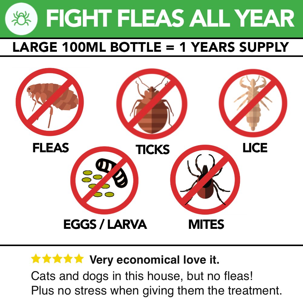 All Natural Flea Treatment For Dogs & Cats