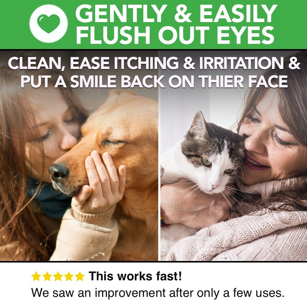 Gouttes oculaires entièrement naturelles pour chiens et chats